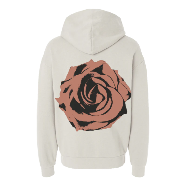 A Flair for the Dramatic Rose Hoodie Ivory - Image 2