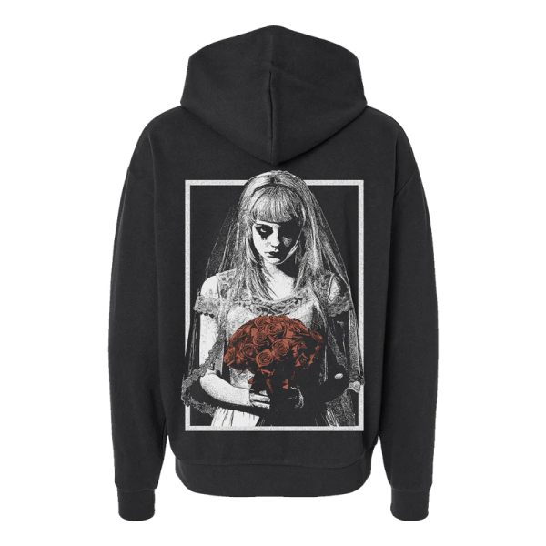 A Flair for the Dramatic Bride Hoodie Black - Image 2