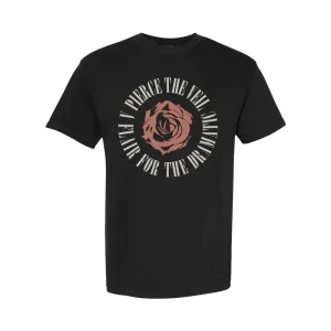 A Flair for the Dramatic Rose T-Shirt Black
