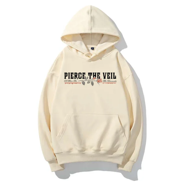 A Flair for the Dramatic Rose Hoodie Ivory