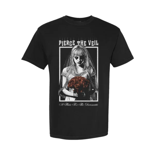 A FLAIR FOR THE DRAMATIC BRIDE T-SHIRT BLACK