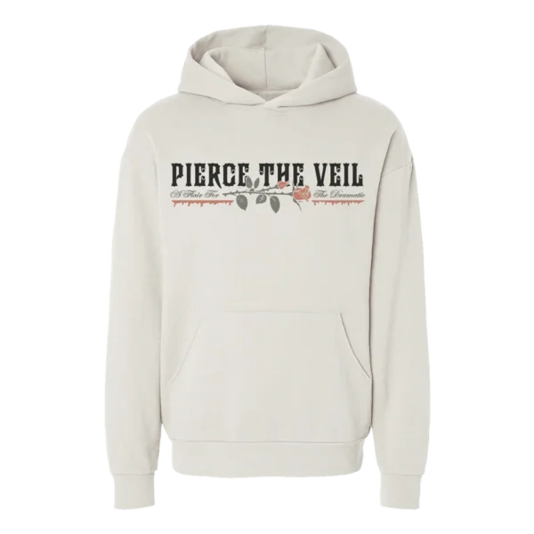 A FLAIR FOR THE DRAMATIC ROSE HOODIE IVORY