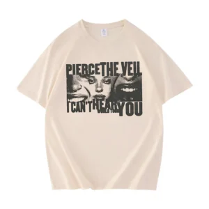 IVORY CLIP FACES T-SHIRT