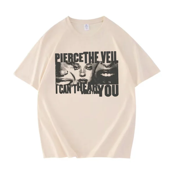 IVORY CLIP FACES T-SHIRT