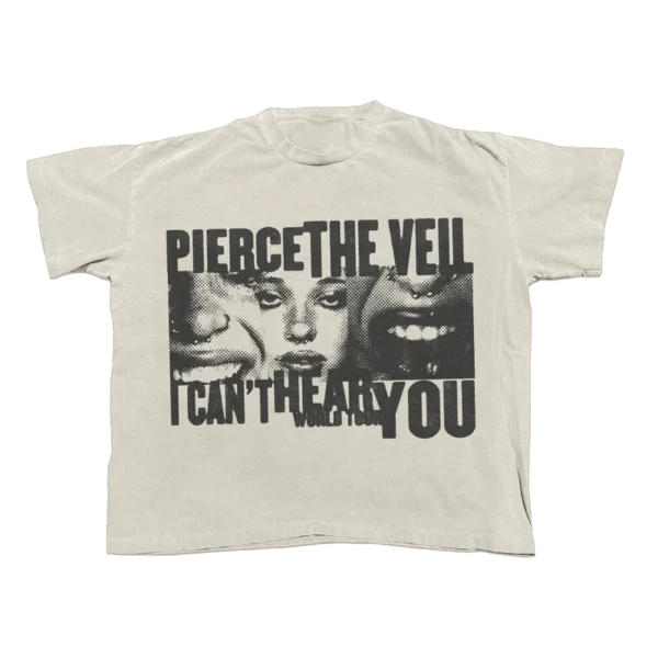 IVORY CLIP FACES T-SHIRT